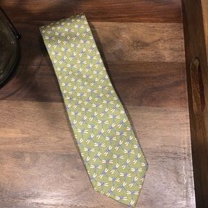 Green Dragonfly Silk Tie from Ruth Graves